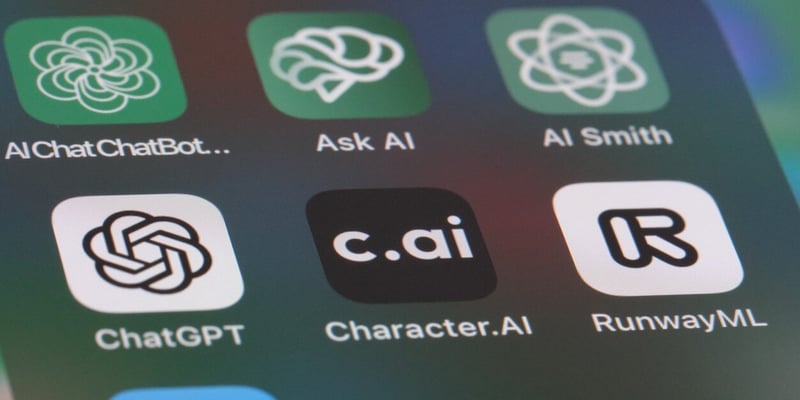Screen möglicher AI Apps