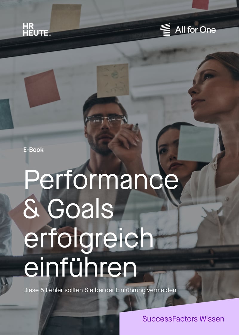 E-Book: SAP SuccessFactors Performance &amp; Goals erfolgreich einführen cover