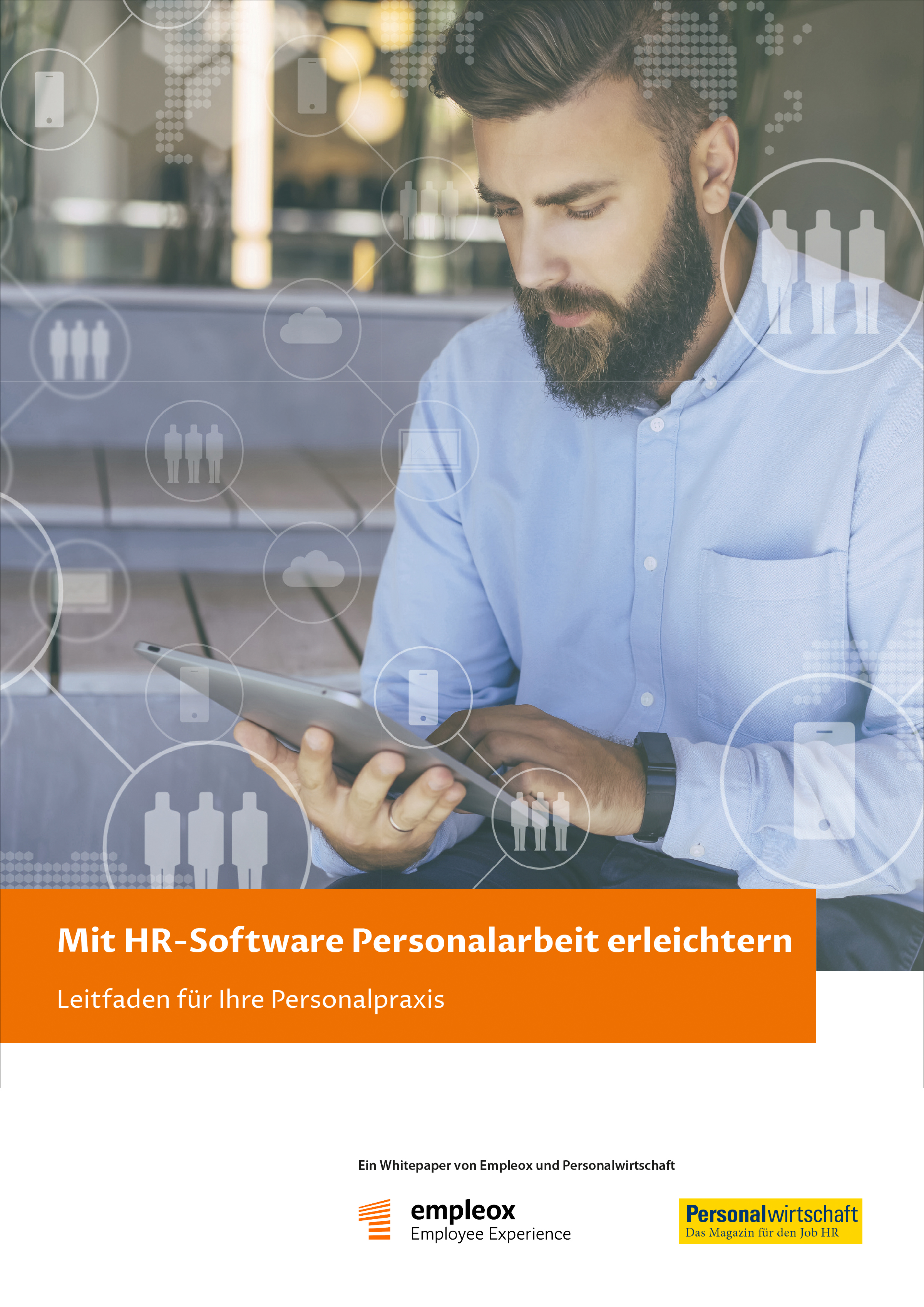 Cover E-Book mit HR Software Personalarbeit erleichtern