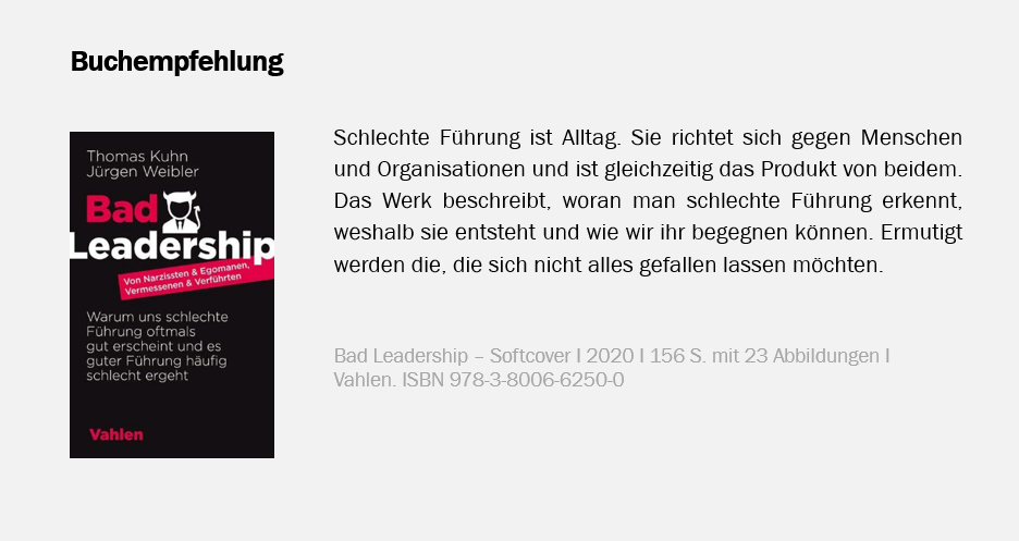 Buchempfehlung Weiber Bad Leadership