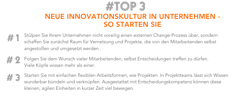 Tipps zur Etablierung einer Innovationskultur